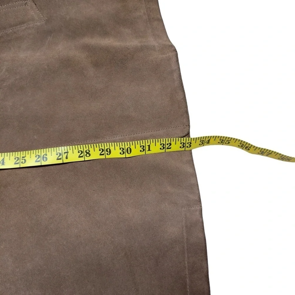 J Crew Vintage Heavy Duty Suede Leather Hunting Brown Jacket Thinsulate Large
